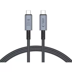Kábel TECH-PROTECT ULTRABOOST MAX USB 4.0 8K 40GBPS TYPE-C CABLE PD240W 100CM GREY (5906302308989)