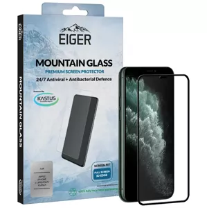 Ochranné sklo Eiger 3D GLASS Full Screen Glass Screen Protector for Apple iPhone 11 Pro Max/XS Max in Clear/Black
