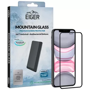 Ochranné sklo Eiger 3D GLASS Full Screen Tempered Glass Screen Protector for Apple iPhone 11/XR in Clear/Black