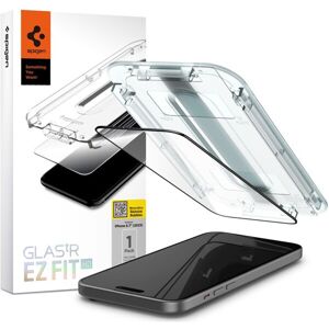 Spigen Glass tR EZ Fit HD tvrdené sklo iPhone 15 Plus čierne