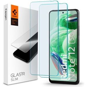 Spigen Glass tR Slim tvrdené sklo 2 Pack Xiaomi Redmi Note 12 5G/POCO X5 5G