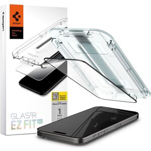 Spigen Glass tR EZ Fit HD tvrdené sklo iPhone 15 Pro Max čierne