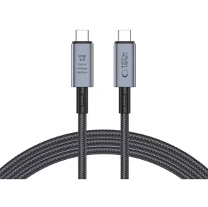 Kábel TECH-PROTECT ULTRABOOST MAX USB 4.0 8K 40GBPS TYPE-C CABLE PD240W 200CM GREY (5906302308996)