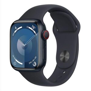 Apple Watch Series 9 GPS + Cellular 45mm polnočná , hliníkové puzdro so športovým remienkom polnočná - SM MRMC3QCA