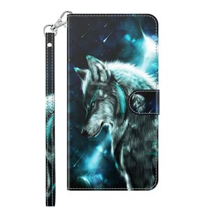 Knižkové puzdro Trendy Cross case Nočný vlk – Samsung Galaxy A14 4G/5G