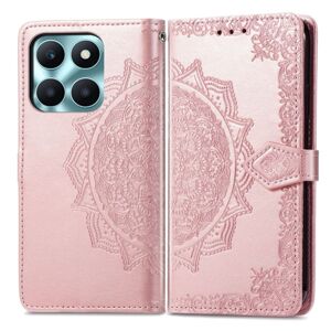 Peňaženkové puzdro Embossing Pattern Mandala Flower ružové – Honor X6a
