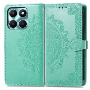 Peňaženkové puzdro Embossing Pattern Mandala Flower zelené – Honor X6a