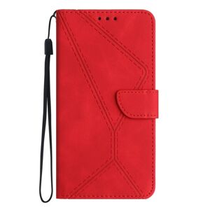 Peňaženkové puzdro Embossing Pattern Stitchy case červené – T Phone / T Phone