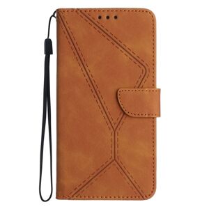 Peňaženkové puzdro Embossing Pattern Stitchy case hnedé – T Phone / T Phone