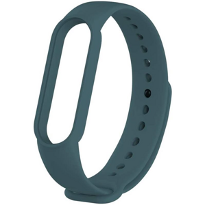 Silikonový náramok pre Xiaomi Mi Band 5/6 ocelová zelená (Bulk)