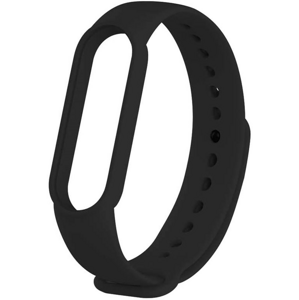 Silikonový náramok pre Xiaomi Mi Band 5/6 Black (Bulk)