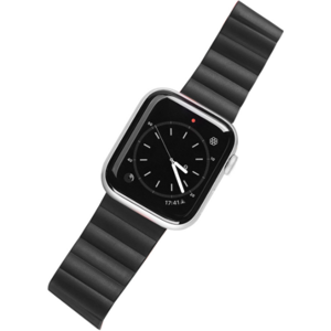 Náhradný remienok na Apple Watch Ultra 49 mm, Dux Ducis Bracelet Magnetic Strap Chain Version čierno-oranžový