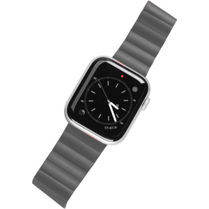 Náhradný remienok na Apple Watch Ultra 49 mm, Dux Ducis Bracelet Magnetic Strap Chain Version sivo-oranžový