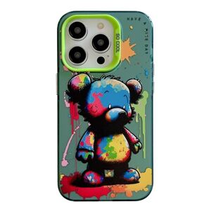 Zadný kryt na mobil Oil Painting case Farebný Medveď – Apple iPhone 15 Pro Max