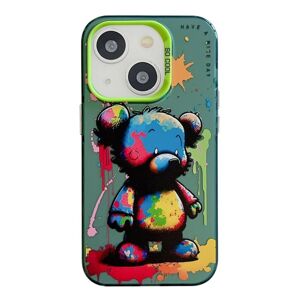 Zadný kryt na mobil Oil Painting case Farebný Medveď – Apple iPhone 15