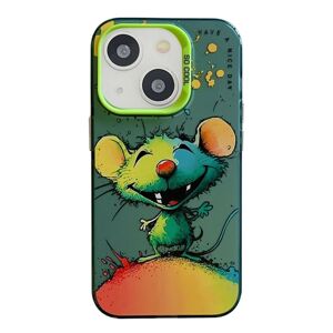 Zadný kryt na mobil Oil Painting case Šťastná Myš – Apple iPhone 15
