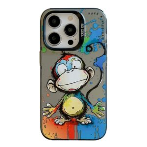 Zadný kryt na mobil Oil Painting case Šťastná Opica – Apple iPhone 15 Pro