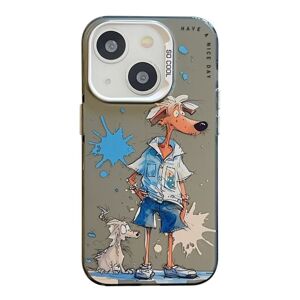 Zadný kryt na mobil Oil Painting case Vlk – Apple iPhone 15
