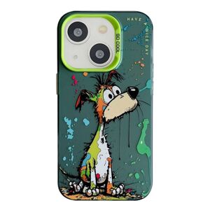 Zadný kryt na mobil Oil Painting case Farebný pes – Apple iPhone 15
