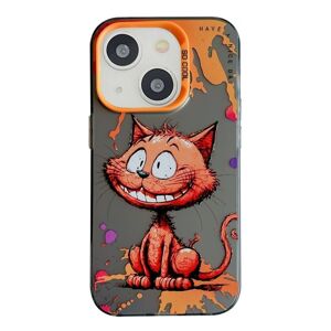 Zadný kryt na mobil Oil Painting case Usmievavá mačka – Apple iPhone 15
